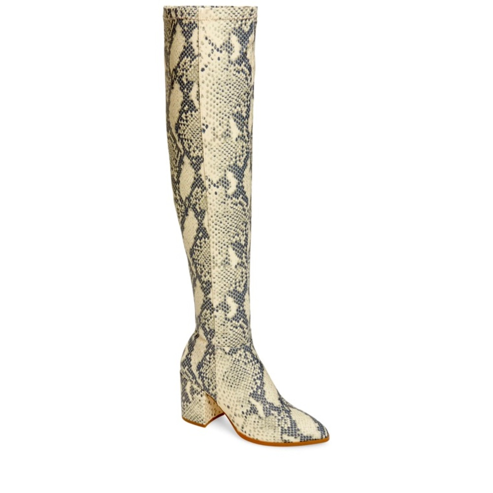 Steve Madden Jacey Snake Skin Boots Size 7.5